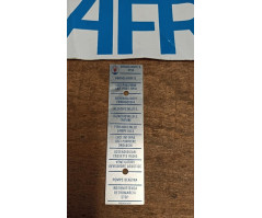 TARGHETTA SCATOLA FUSIBILI