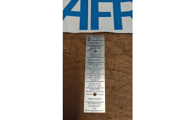 Typenschild des Sicherungskastens