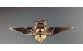 Enameled Touring Superleggera Milano badge size 85mm