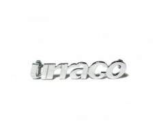Chrome-plated urraco lettering